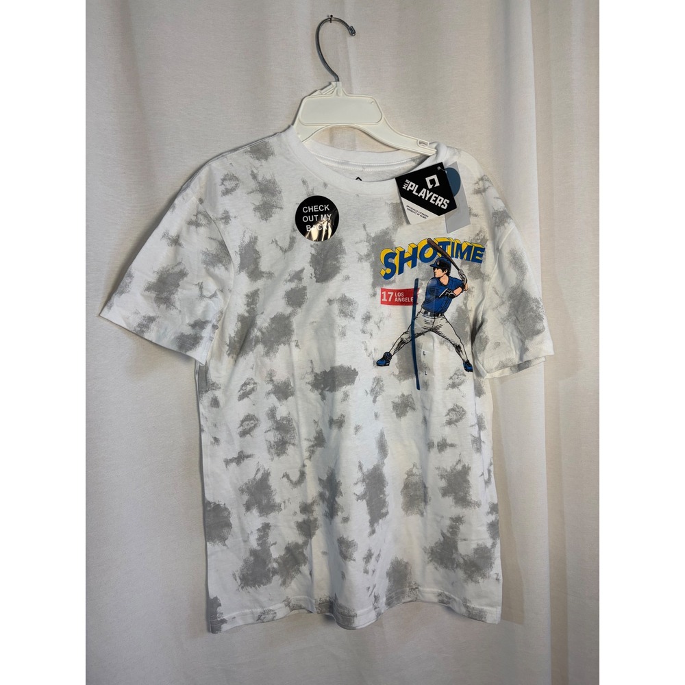 MLB Players Shohei Ohtani Los Angeles Kids Large Tie Dye Shirt MLR013ABBTG NEW